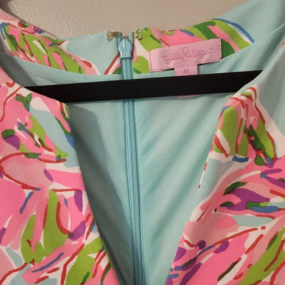 Lilly Pulitzer Briella Pastel Floral Mini Pleated Summer Dress. Size M - Picture 13 of 13